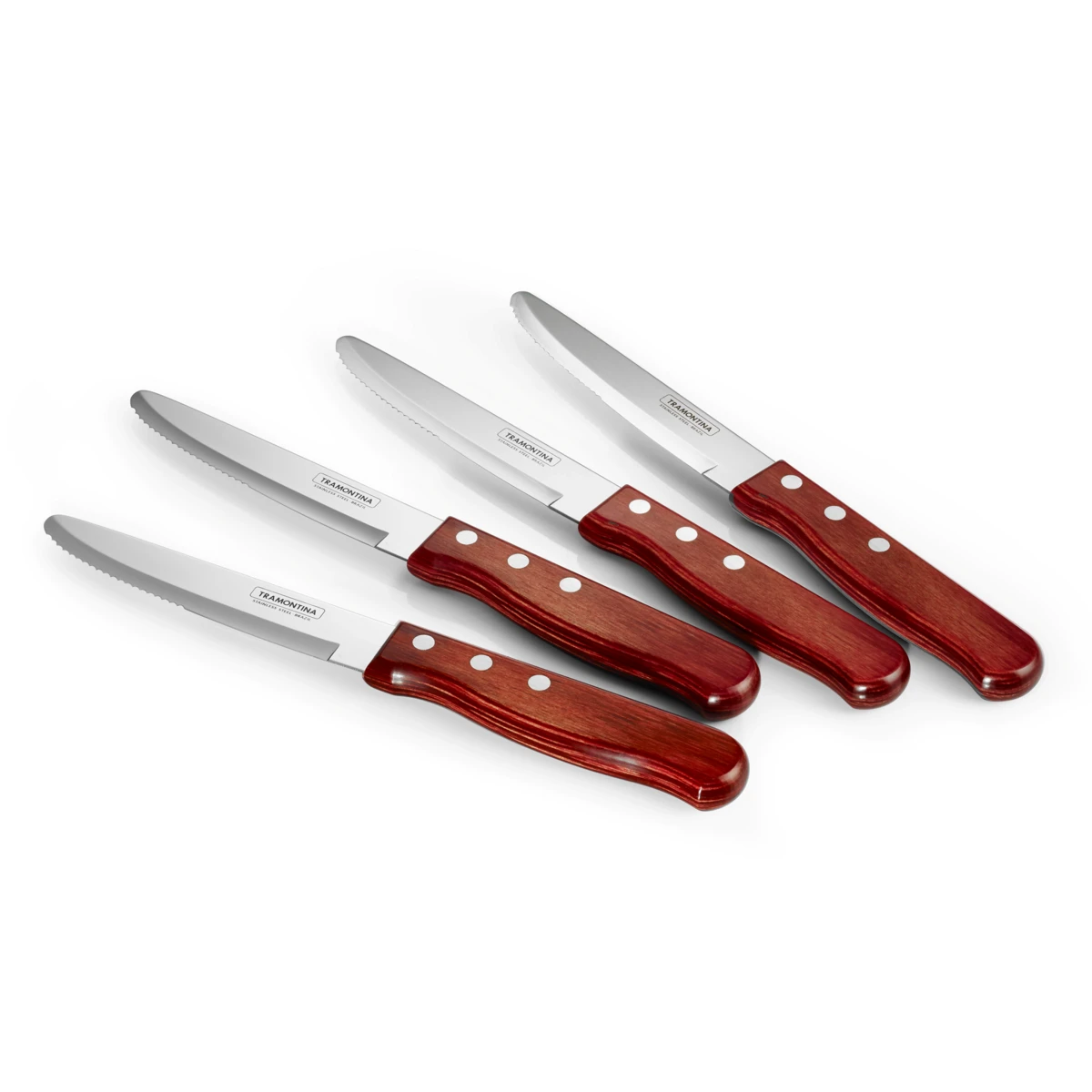 Tramontina Porterhouse 4 Pc Steak Knife Set - Rounded 1 Tramontina Porterhouse 4 Pc Steak Knife Set - Rounded