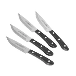 Tramontina Porterhouse 4 Pc - 5 In Steak Knife Set With Hardwood Block -Tramontina Sales Store 80000007IXM004G