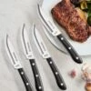 Tramontina Porterhouse 4 Pc - 5 In Steak Knife Set With Hardwood Block