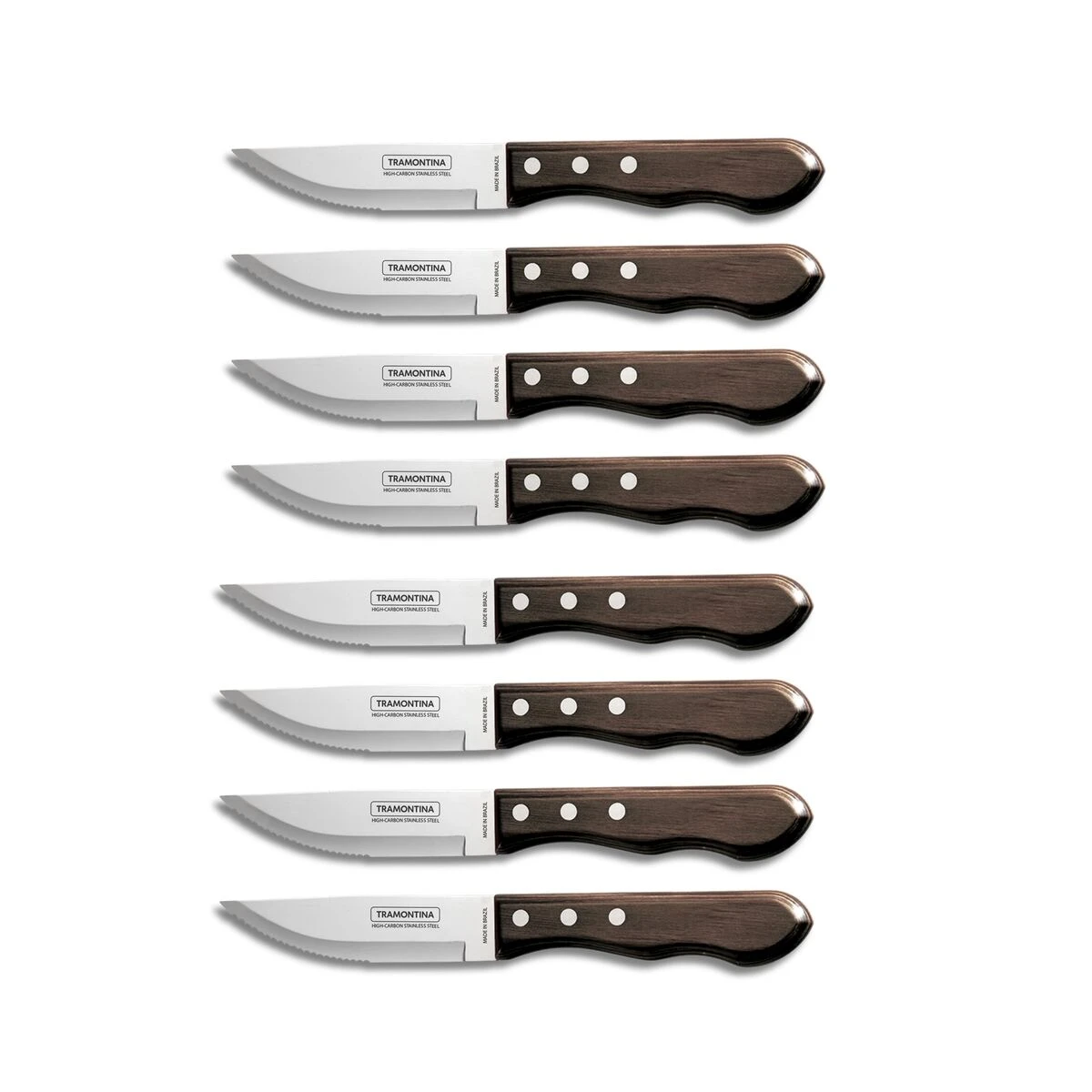Tramontina Churrasco BBQ 8 Pc Jumbo Polywood Steak Knife Set 3 Tramontina Churrasco BBQ 8 Pc Jumbo Polywood Steak Knife Set - Image 3