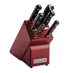 Tramontina Forged 7 Pc Knife Set With Hardwood Counter Block 5 Tramontina Forged 7 Pc Knife Set With Hardwood Counter Block -Tramontina Sales Store 80008033IXM001G