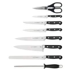 Tramontina Forged 9 Pc Cutlery Set With Hardwood Counter Block 6 Tramontina Forged 9 Pc Cutlery Set With Hardwood Counter Block -Tramontina Sales Store 80008034IXM002G