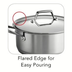 Tramontina 6 Qt Prima Stainless Steel Covered Sauce Pot 8 Tramontina 6 Qt Prima Stainless Steel Covered Sauce Pot -Tramontina Sales Store 80101016IXI002G