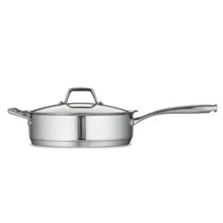 Tramontina 5 Qt Prima Stainless Steel Covered Deep Sauté Pan 19 Tramontina 5 Qt Prima Stainless Steel Covered Deep Sauté Pan -Tramontina Sales Store 80101022IXM002G