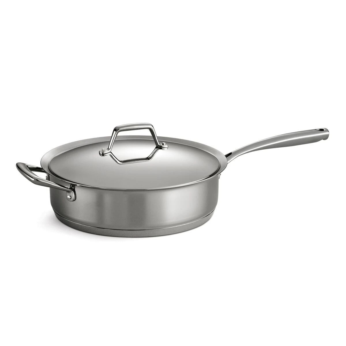 Tramontina 5 Qt Prima Stainless Steel Covered Deep Sauté Pan 2 Tramontina 5 Qt Prima Stainless Steel Covered Deep Sauté Pan - Image 2