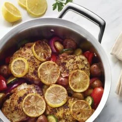 Tramontina 5 Qt Prima Stainless Steel Covered Deep Sauté Pan