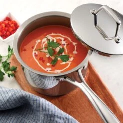 Tramontina 1.5 Qt Prima Stainless Steel Covered Sauce Pan