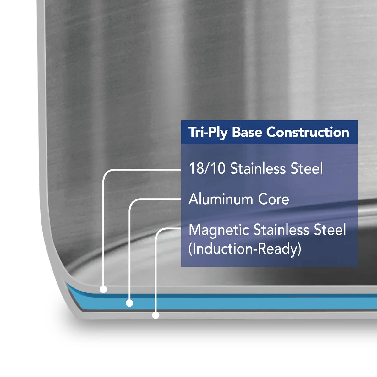 Tramontina 2 Qt Prima Stainless Steel Covered Sauce Pan 4 Tramontina 2 Qt Prima Stainless Steel Covered Sauce Pan - Image 4