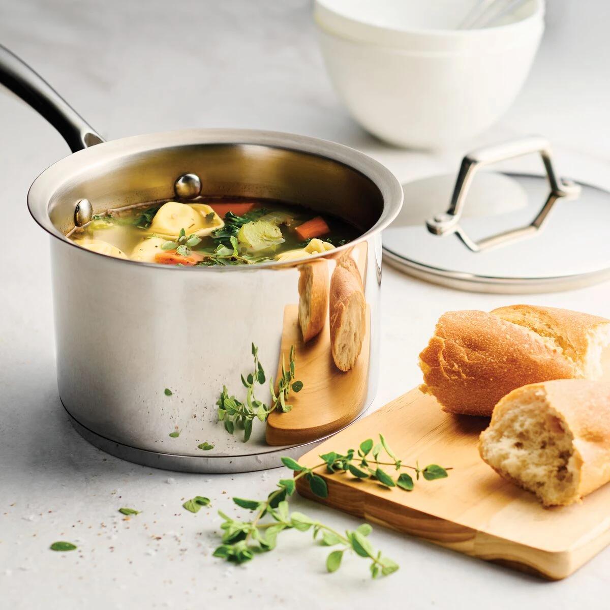 Tramontina 2 Qt Prima Stainless Steel Covered Sauce Pan 1 Tramontina 2 Qt Prima Stainless Steel Covered Sauce Pan