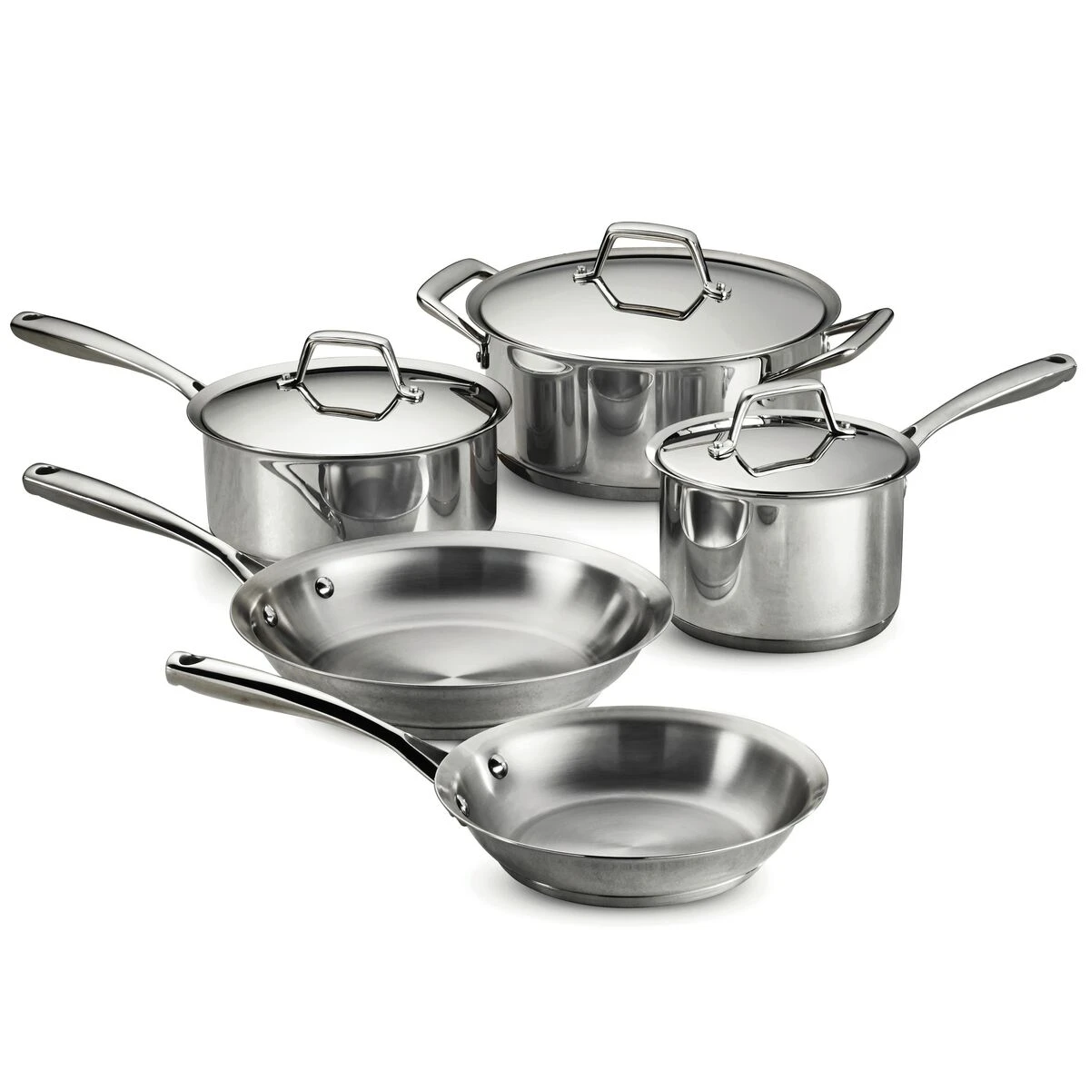 Tramontina Prima 8 Pc Stainless Steel Cookware Set 2 Tramontina Prima 8 Pc Stainless Steel Cookware Set - Image 2