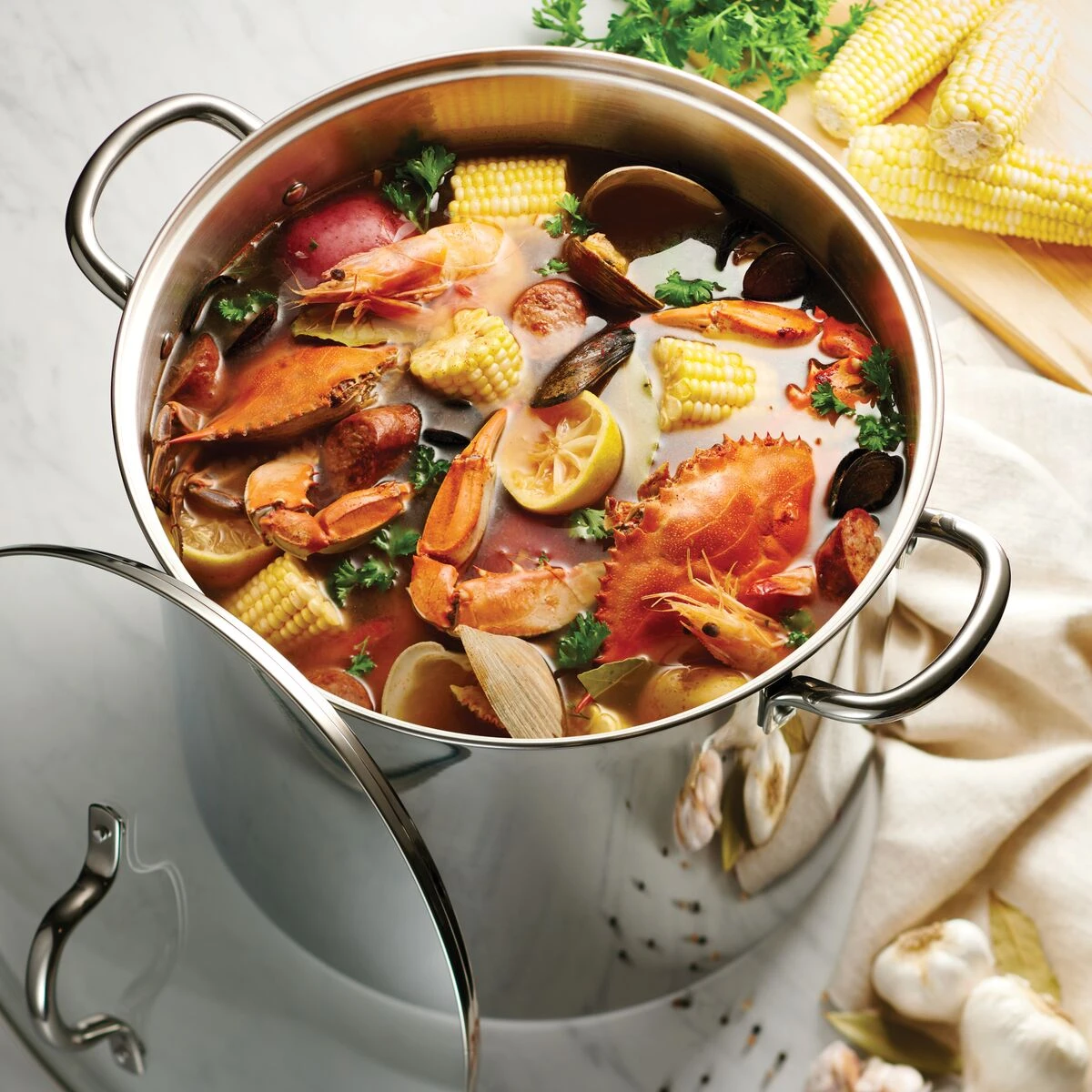 Tramontina 24 Qt Covered Stainless Steel Stock Pot 1 Tramontina 24 Qt Covered Stainless Steel Stock Pot