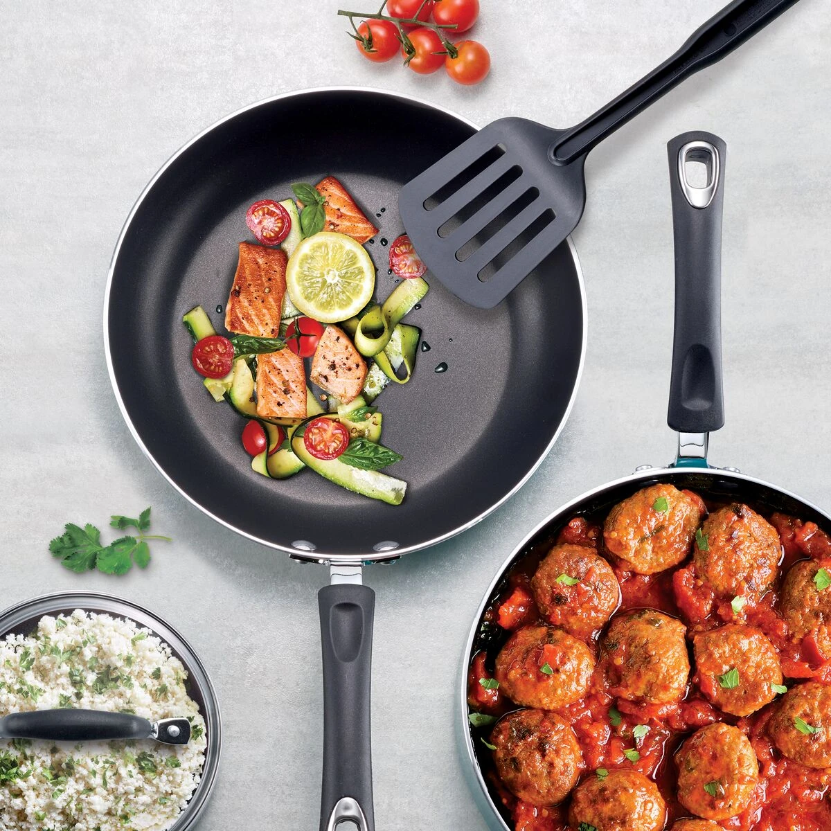 Tramontina 16 Pc Nonstick Cookware Set - Teal 2 Tramontina 16 Pc Nonstick Cookware Set - Teal - Image 2