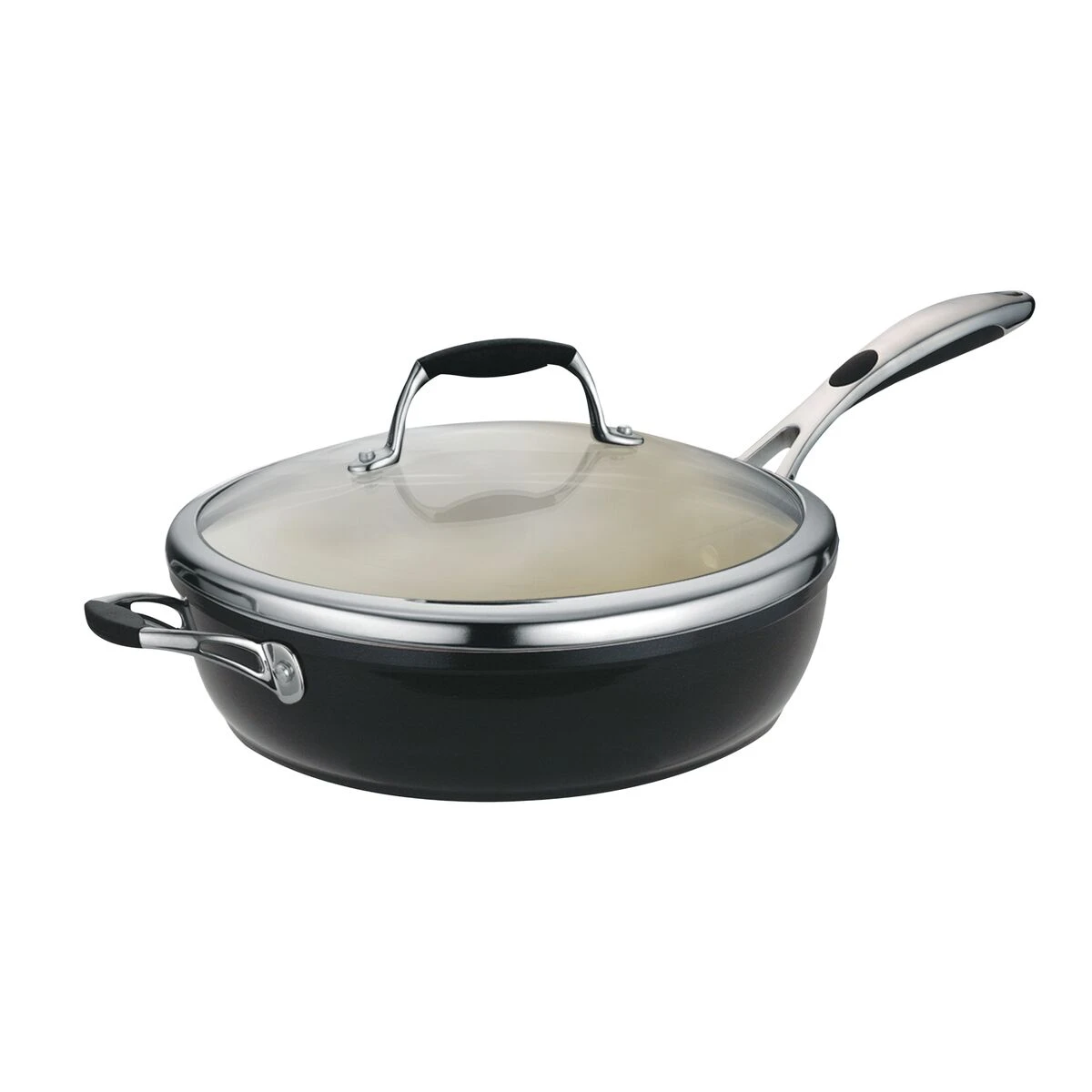 Tramontina 11 In Ceramic Covered Deep Skillet - Black 8 Tramontina 11 In Ceramic Covered Deep Skillet - Black - Image 8