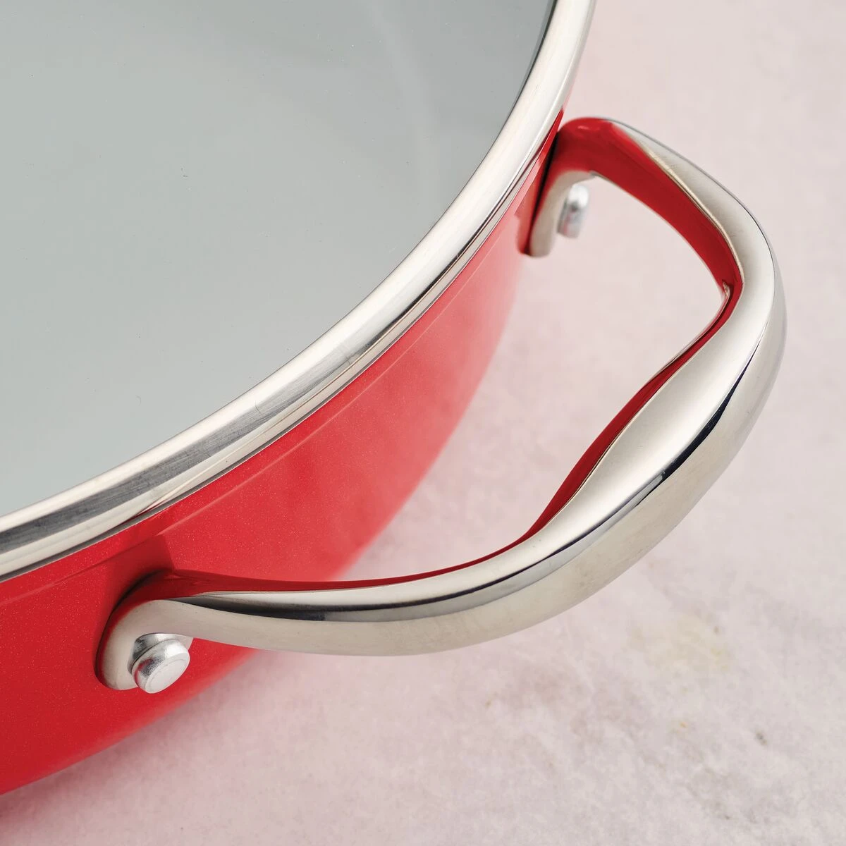 Tramontina 10 Pc Cold-Forged Induction Ceramic Cookware Set - Red 8 Tramontina 10 Pc Cold-Forged Induction Ceramic Cookware Set - Red - Image 8