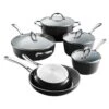 Tramontina 10 Pc Cold-Forged Induction Ceramic Cookware Set - Black