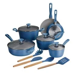 Tramontina 14 Pc Ceramic Induction-Ready Cookware Set - Blue -Tramontina Sales Store 80110035IXM001G