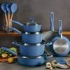 Tramontina 14 Pc Ceramic Induction-Ready Cookware Set - Blue