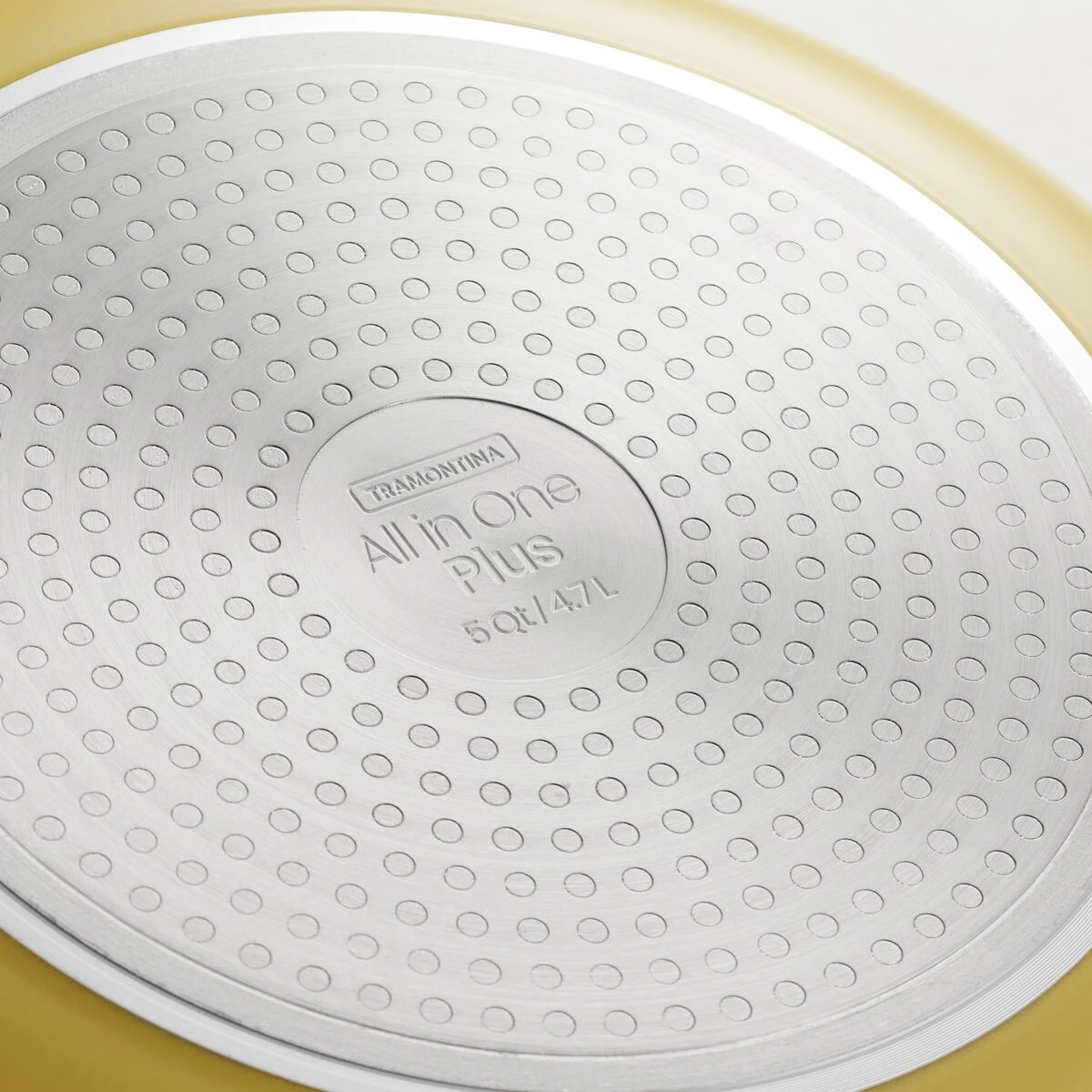 Tramontina All In One Plus Pan, 5 Qt Ceramic Non Stick - Mustard Yellow 8 Tramontina All In One Plus Pan, 5 Qt Ceramic Non Stick - Mustard Yellow - Image 8