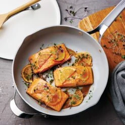 Tramontina All In One Plus Pan, 5 Qt Ceramic Non Stick - Parchment White -Tramontina Sales Store 80110083IXM001G