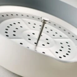 Tramontina All In One Plus Pan, 5 Qt Ceramic Non Stick - Parchment White -Tramontina Sales Store 80110083IXM008G