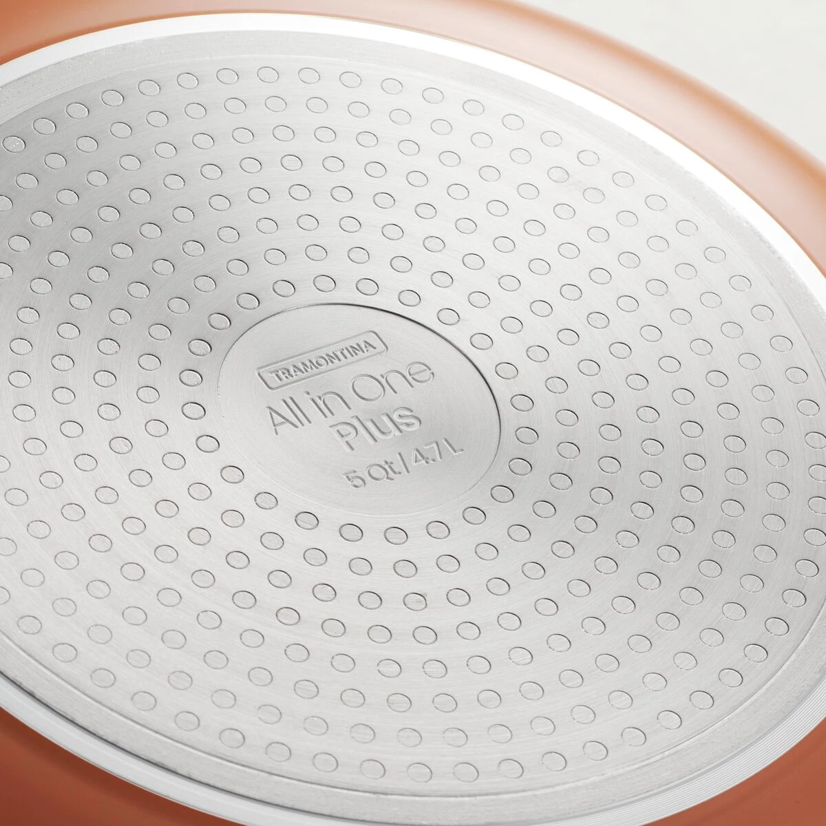 Tramontina All In One Plus Pan, 5 Qt Ceramic Non Stick - Persimmon Orange 7 Tramontina All In One Plus Pan, 5 Qt Ceramic Non Stick - Persimmon Orange - Image 7