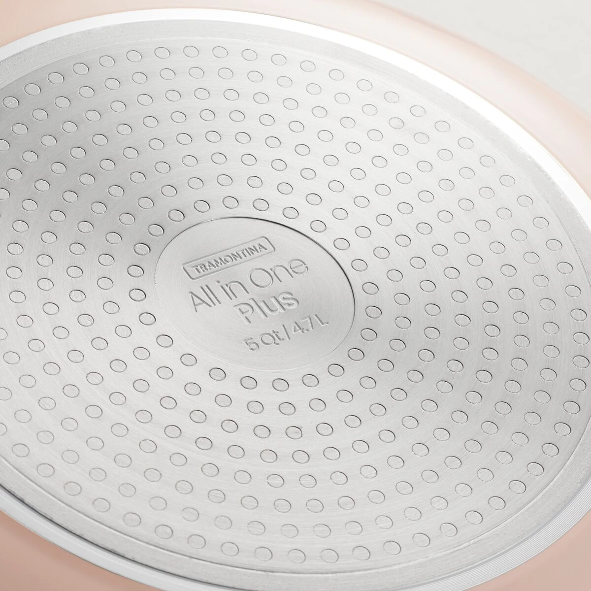Tramontina All In One Plus Pan, 5 Qt Ceramic Non Stick - Blush Pink 7 Tramontina All In One Plus Pan, 5 Qt Ceramic Non Stick - Blush Pink - Image 7