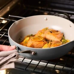 Tramontina All In One Plus Pan, 5 Qt Ceramic Non Stick - Charcoal Gray -Tramontina Sales Store 80110088IXM011G