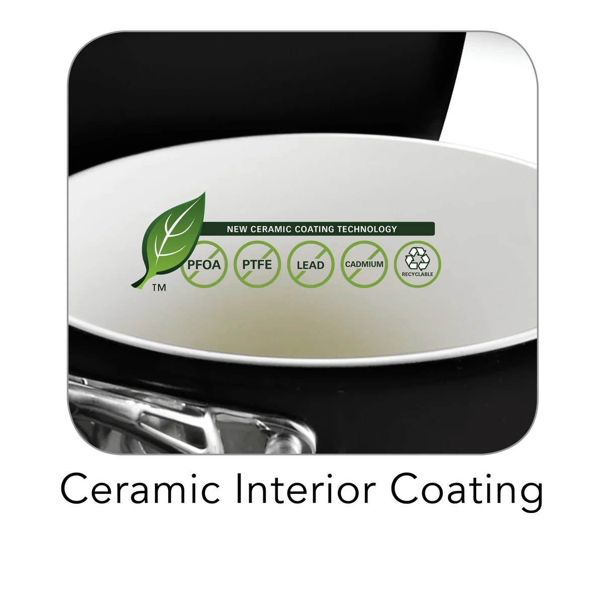 Tramontina 8 Pc Ceramic Cookware Set - Black 6 Tramontina 8 Pc Ceramic Cookware Set - Black - Image 6