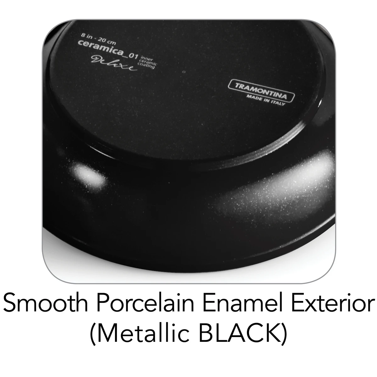 Tramontina 8 Pc Ceramic Cookware Set - Black 5 Tramontina 8 Pc Ceramic Cookware Set - Black - Image 5