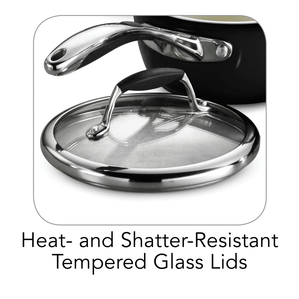 Tramontina 8 Pc Ceramic Cookware Set - Black 4 Tramontina 8 Pc Ceramic Cookware Set - Black - Image 4