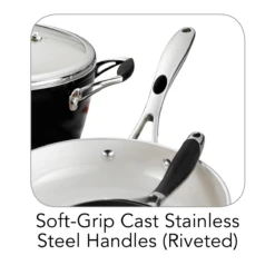 Tramontina 8 Pc Ceramic Cookware Set - Black 9 Tramontina 8 Pc Ceramic Cookware Set - Black -Tramontina Sales Store 80110200ANM003G