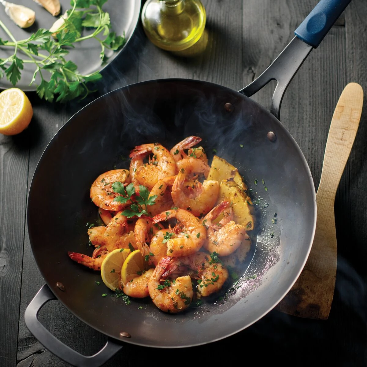 Tramontina 12.5 In Carbon Steel Wok 7 Tramontina 12.5 In Carbon Steel Wok - Image 7