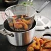 Tramontina 5.5 Qt Aluminum Nonstick Professional Fusion Covered Deep Fryer - Satin