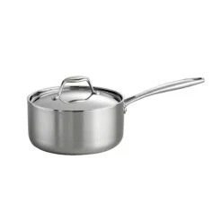 Tramontina 3 Qt Tri-Ply Clad Stainless Steel Covered Sauce Pan 9 Tramontina 3 Qt Tri-Ply Clad Stainless Steel Covered Sauce Pan -Tramontina Sales Store 80116023PDM001G