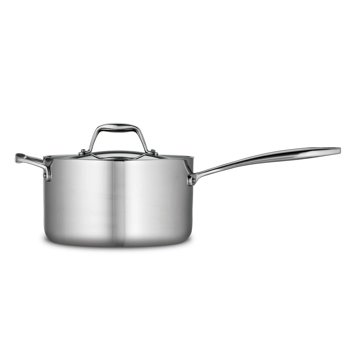 Tramontina 4 Qt Tri-Ply Clad Stainless Steel Covered Sauce Pan 7 Tramontina 4 Qt Tri-Ply Clad Stainless Steel Covered Sauce Pan - Image 7