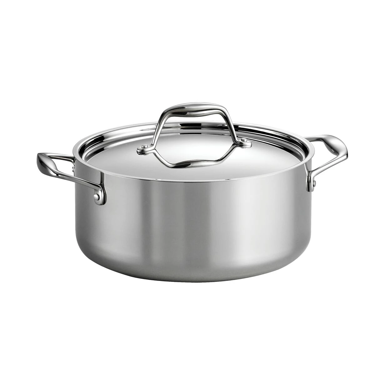 Tramontina Tri-Ply Clad 5 Qt Stainless Steel Covered Dutch Oven 2 Tramontina Tri-Ply Clad 5 Qt Stainless Steel Covered Dutch Oven - Image 2