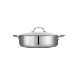 Tramontina Tri-Ply Clad 6 Qt Stainless Steel Covered Braiser - Glass Lid -Tramontina Sales Store 80116031IXM006G