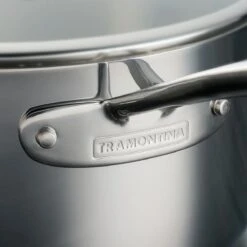 Tramontina Tri-Ply Clad 1.5 Qt Covered Stainless Steel Covered Sauce Pan - Glass Lid 16 Tramontina Tri-Ply Clad 1.5 Qt Covered Stainless Steel Covered Sauce Pan - Glass Lid -Tramontina Sales Store 80116032IXM004G