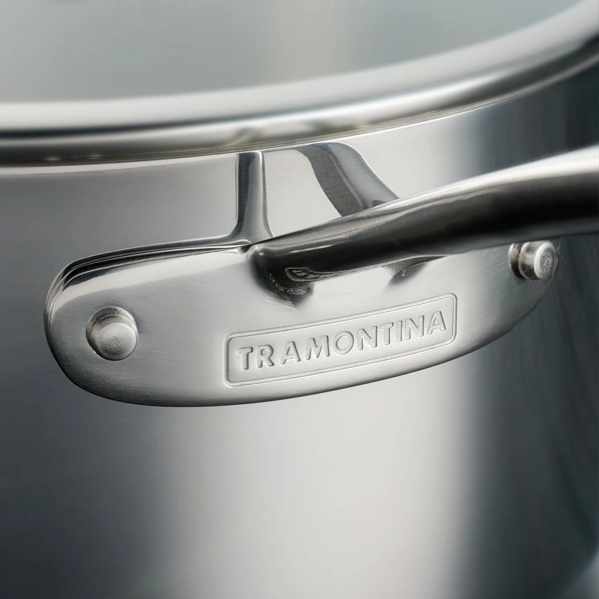 Tramontina Tri-Ply Clad 1.5 Qt Covered Stainless Steel Covered Sauce Pan - Glass Lid 6 Tramontina Tri-Ply Clad 1.5 Qt Covered Stainless Steel Covered Sauce Pan - Glass Lid - Image 6