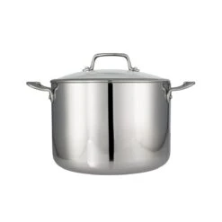 Tramontina Tri-Ply Clad 8 Qt Stainless Steel Covered Stock Pot - Glass Lid 15 Tramontina Tri-Ply Clad 8 Qt Stainless Steel Covered Stock Pot - Glass Lid -Tramontina Sales Store 80116038IXM001G