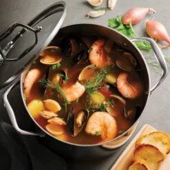 Tramontina 8 Qt Tri-Ply Clad Stainless Steel Covered Stock Pot