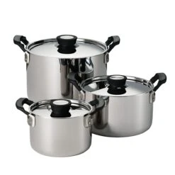 Tramontina Nesting 6 Pc Stainless Steel Tri-Ply Clad Sauce And Stock Pot Set -Tramontina Sales Store 80116048IXM001G