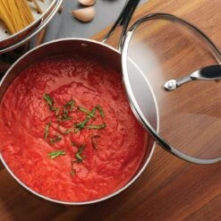 Tramontina Tri-Ply Clad 12 Pc Stainless Steel Cookware Set With Glass Lids -Tramontina Sales Store 80116055IXM002G