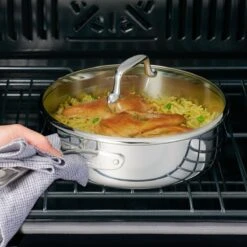 Tramontina Tri-Ply Clad 12 Pc Stainless Steel Cookware Set With Glass Lids -Tramontina Sales Store 80116055IXM011G