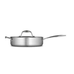 Tramontina 3 Qt Tri-Ply Clad Stainless Steel Covered Deep Sauté Pan -Tramontina Sales Store 80116058IXM002G