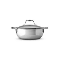 Tramontina 4 Qt Tri-Ply Clad Stainless Steel Covered Universal Pan 10 Tramontina 4 Qt Tri-Ply Clad Stainless Steel Covered Universal Pan -Tramontina Sales Store 80116068IXM002G