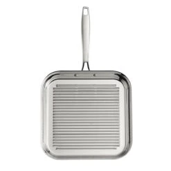 Tramontina 11 In Tri-Ply Clad Stainless Steel Square Grill Pan -Tramontina Sales Store 80116072IXM003G