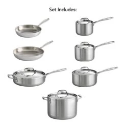 Tramontina 12 Pc Tri-Ply Clad Stainless Steel Cookware Set 10 Tramontina 12 Pc Tri-Ply Clad Stainless Steel Cookware Set -Tramontina Sales Store 80116249IXM001G