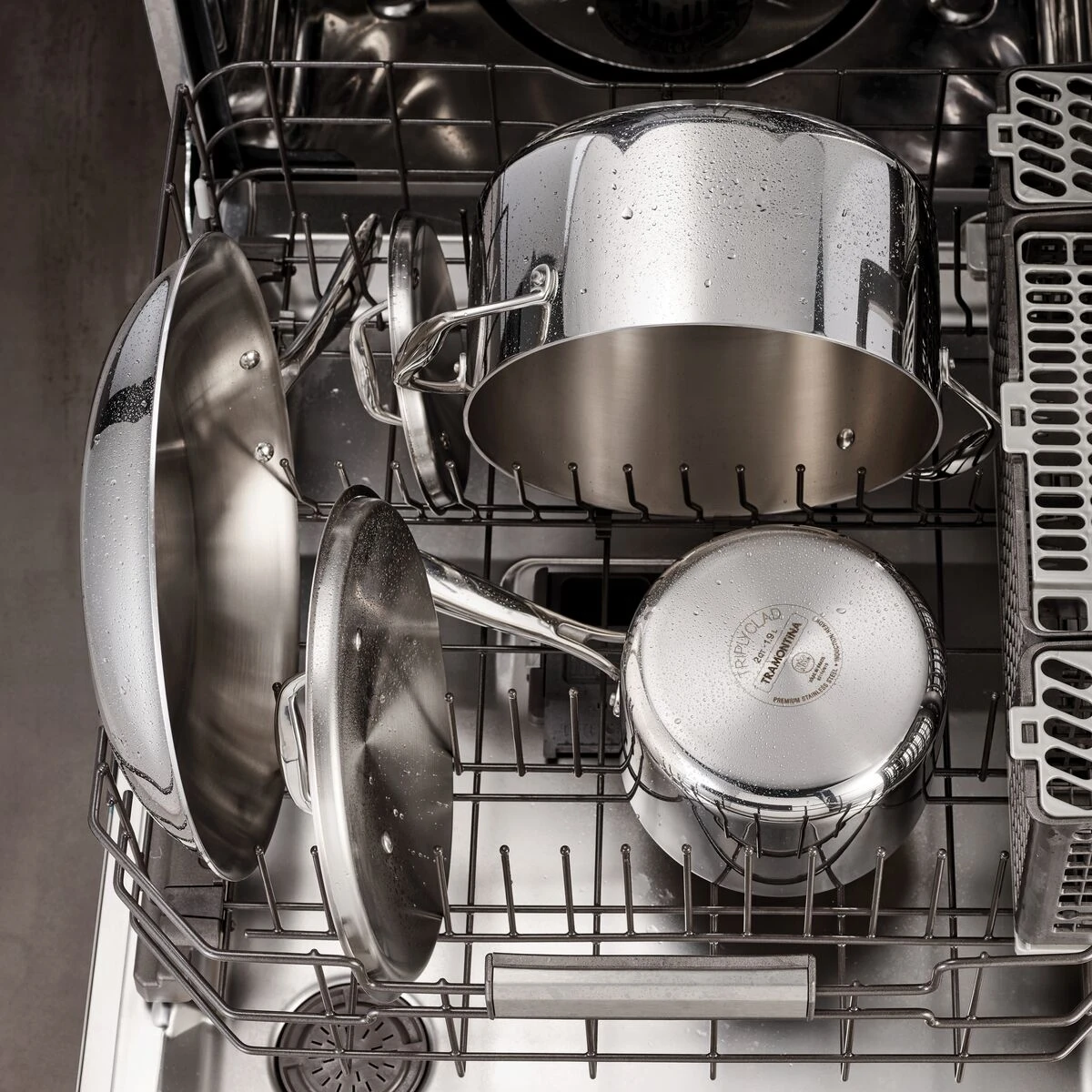 Tramontina 12 Pc Tri-Ply Clad Stainless Steel Cookware Set 6 Tramontina 12 Pc Tri-Ply Clad Stainless Steel Cookware Set - Image 6