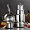 Tramontina 12 Pc Tri-Ply Clad Stainless Steel Cookware Set